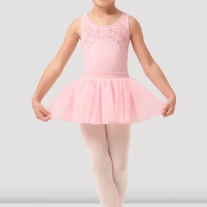 Girls Leila Cross Back Pink Tutu Dress CL0505