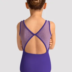 Girls Mirella Celestia Boat Neck Printed Leotard M50009c